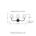 CAPITAL LIGHTING, DAWSON VANITY, VANITY LIGHT