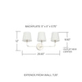 CAPITAL LIGHTING, DAWSON VANITY, VANITY LIGHT