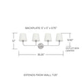 CAPITAL LIGHTING, DAWSON VANITY, VANITY LIGHT