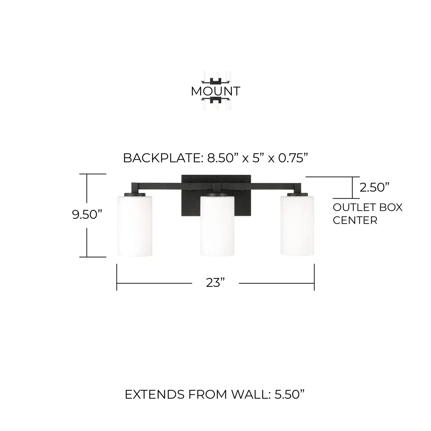 CAPITAL LIGHTING, RAVENWOOD VANITY, VANITY LIGHT