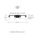 CAPITAL LIGHTING, RAVENWOOD VANITY, VANITY LIGHT