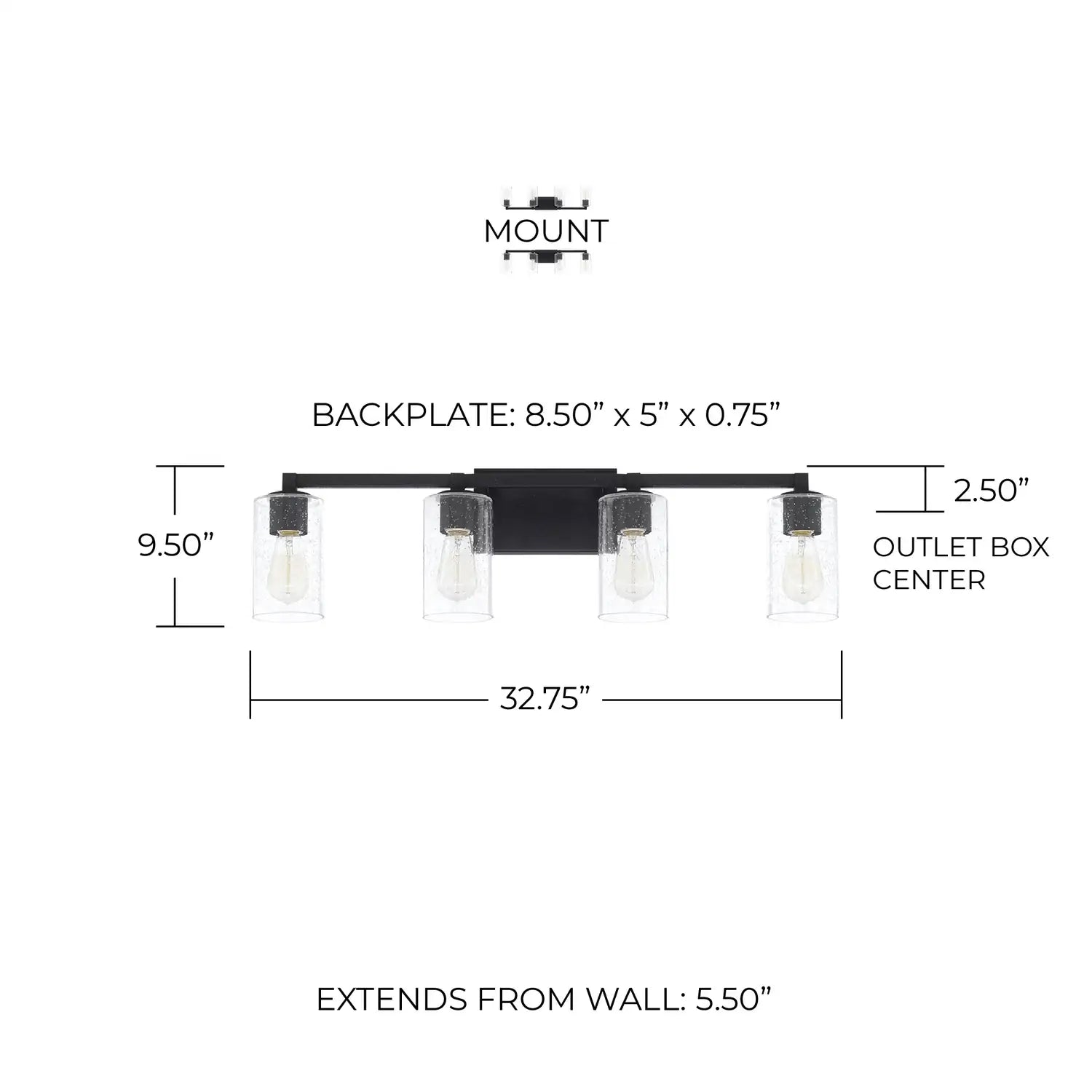 CAPITAL LIGHTING, RAVENWOOD VANITY, VANITY LIGHT