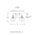 CAPITAL LIGHTING, TANNER VANITY, VANITY LIGHT