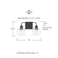 CAPITAL LIGHTING, TANNER VANITY, VANITY LIGHT