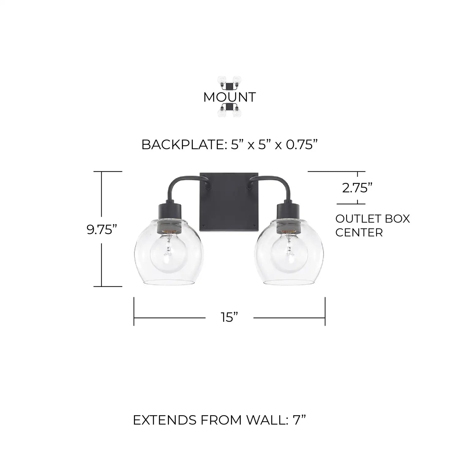 CAPITAL LIGHTING, TANNER VANITY, VANITY LIGHT