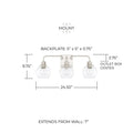 CAPITAL LIGHTING, TANNER VANITY, VANITY LIGHT