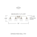 CAPITAL LIGHTING, TANNER VANITY, VANITY LIGHT