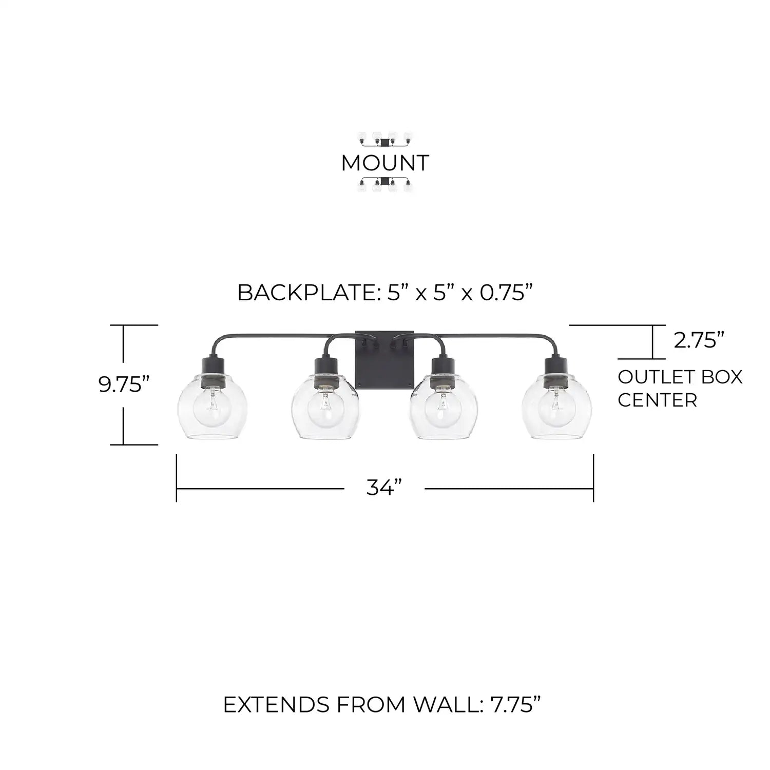 CAPITAL LIGHTING, TANNER VANITY, VANITY LIGHT
