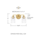 CAPITAL LIGHTING, MILAN VANITY, VANITY LIGHT