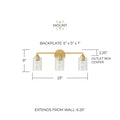 CAPITAL LIGHTING, MILAN VANITY, VANITY LIGHT