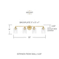 CAPITAL LIGHTING, MILAN VANITY, VANITY LIGHT