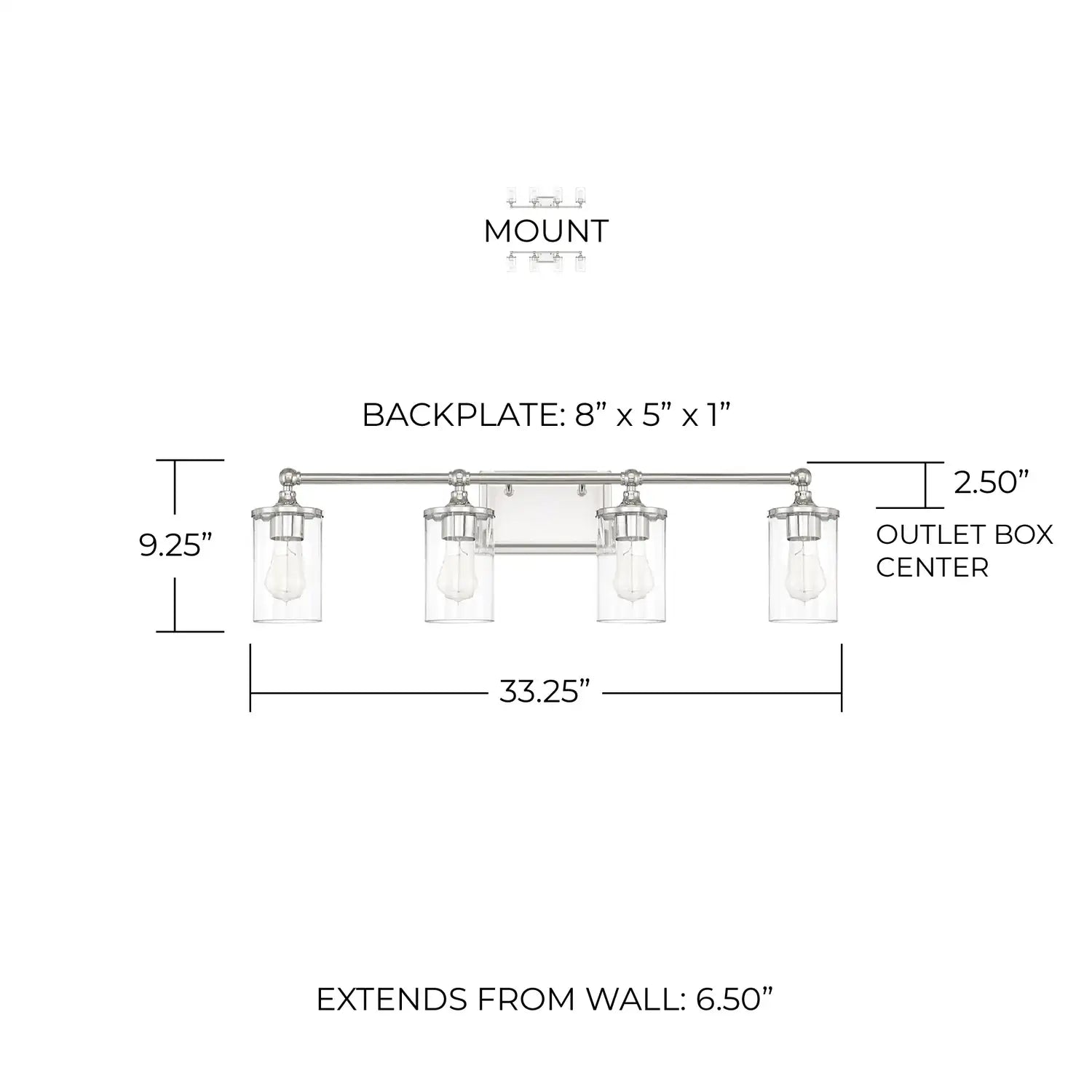 CAPITAL LIGHTING, CAMDEN VANITY, VANITY LIGHT
