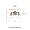 CAPITAL LIGHTING, MID CENTURY VANITY, VANITY LIGHT