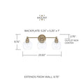 CAPITAL LIGHTING, MID CENTURY VANITY, VANITY LIGHT