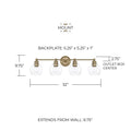 CAPITAL LIGHTING, MID CENTURY VANITY, VANITY LIGHT