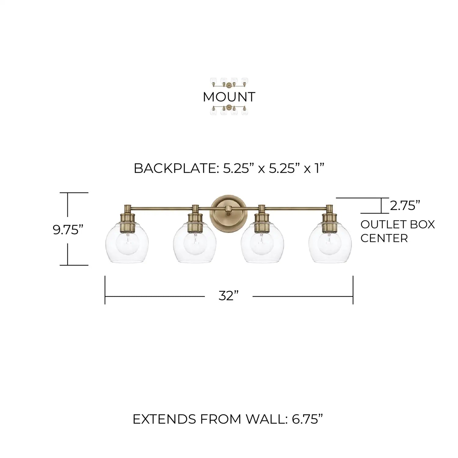 CAPITAL LIGHTING, MID CENTURY VANITY, VANITY LIGHT