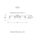 CAPITAL LIGHTING, MID CENTURY VANITY, VANITY LIGHT