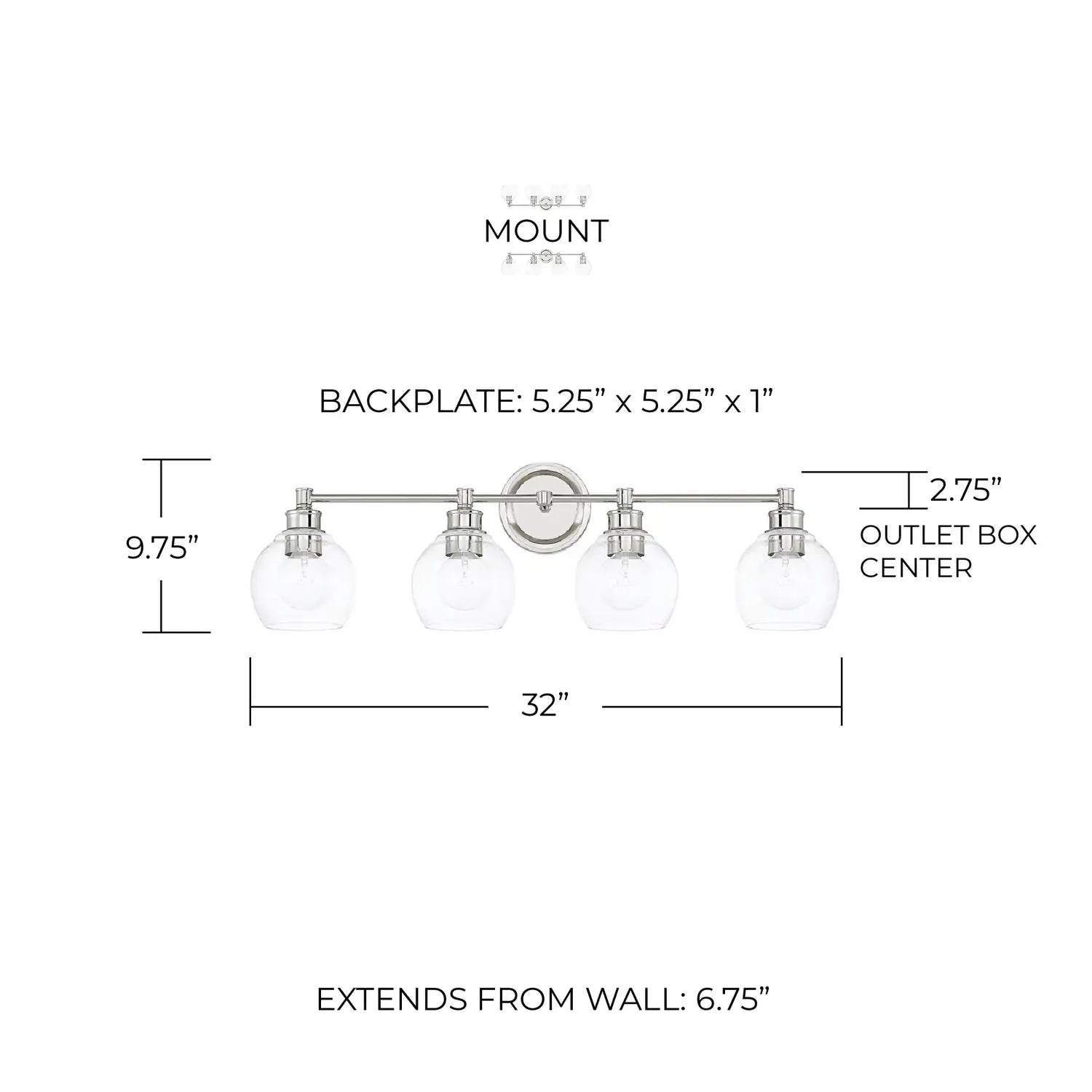 CAPITAL LIGHTING, MID CENTURY VANITY, VANITY LIGHT
