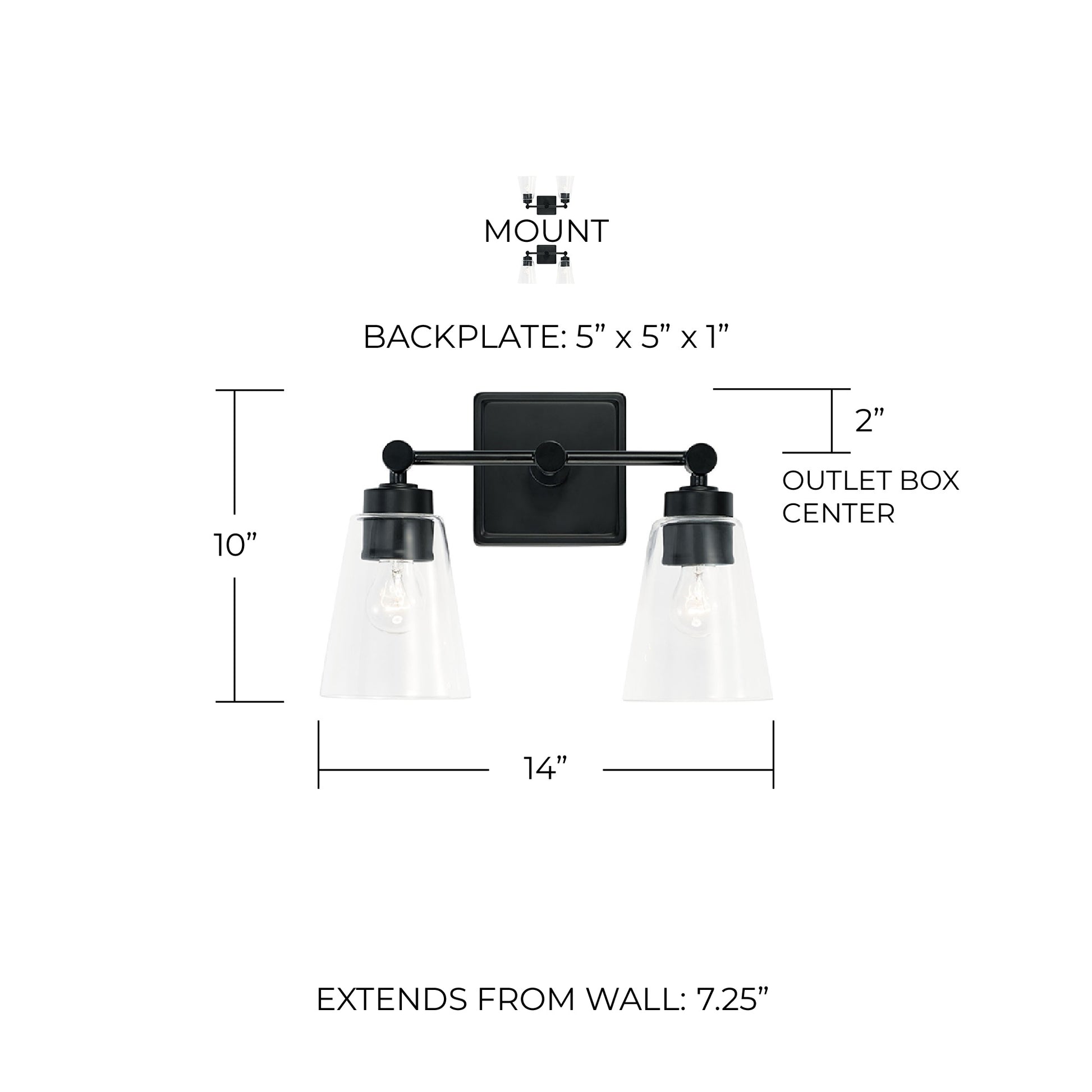 CAPITAL LIGHTING, RORY VANITY, VANITY LIGHT