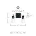CAPITAL LIGHTING, RORY VANITY, VANITY LIGHT