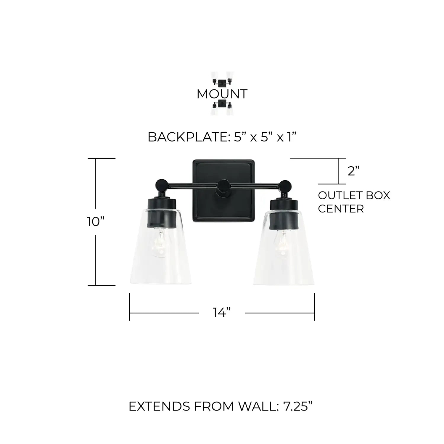 CAPITAL LIGHTING, RORY VANITY, VANITY LIGHT