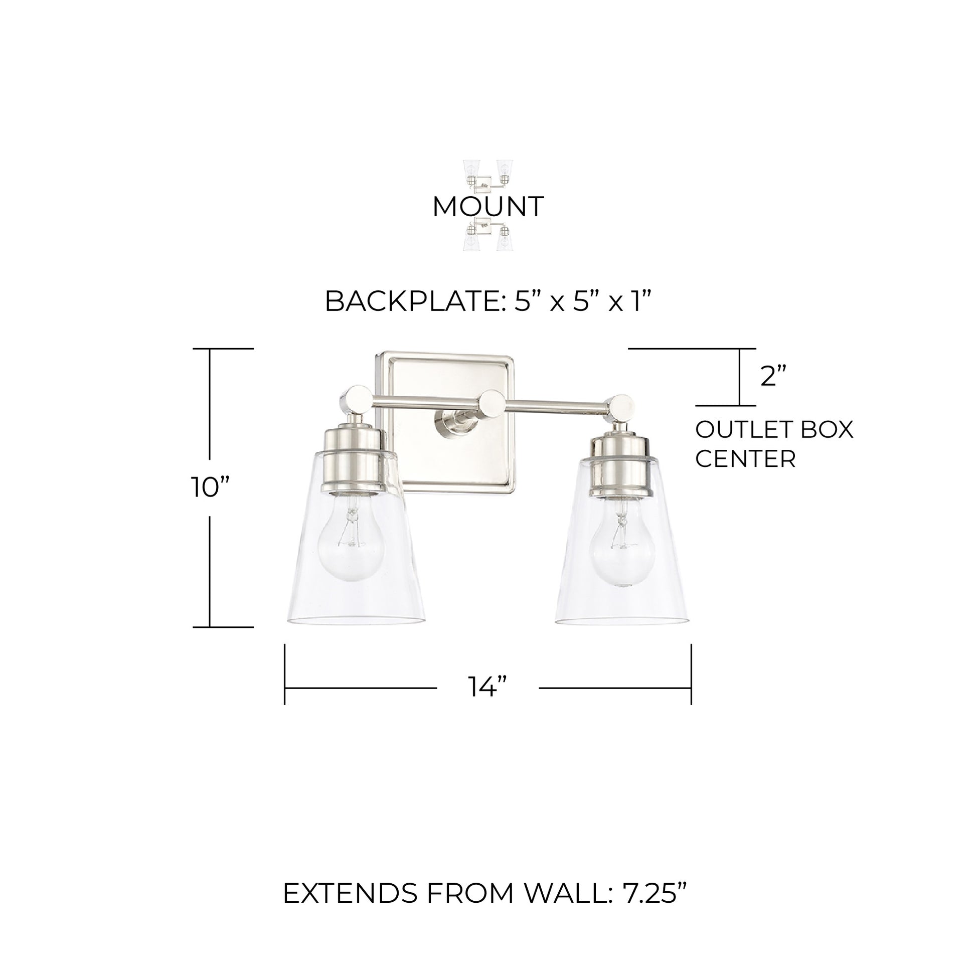 CAPITAL LIGHTING, RORY VANITY, VANITY LIGHT