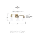 CAPITAL LIGHTING, RORY VANITY, VANITY LIGHT