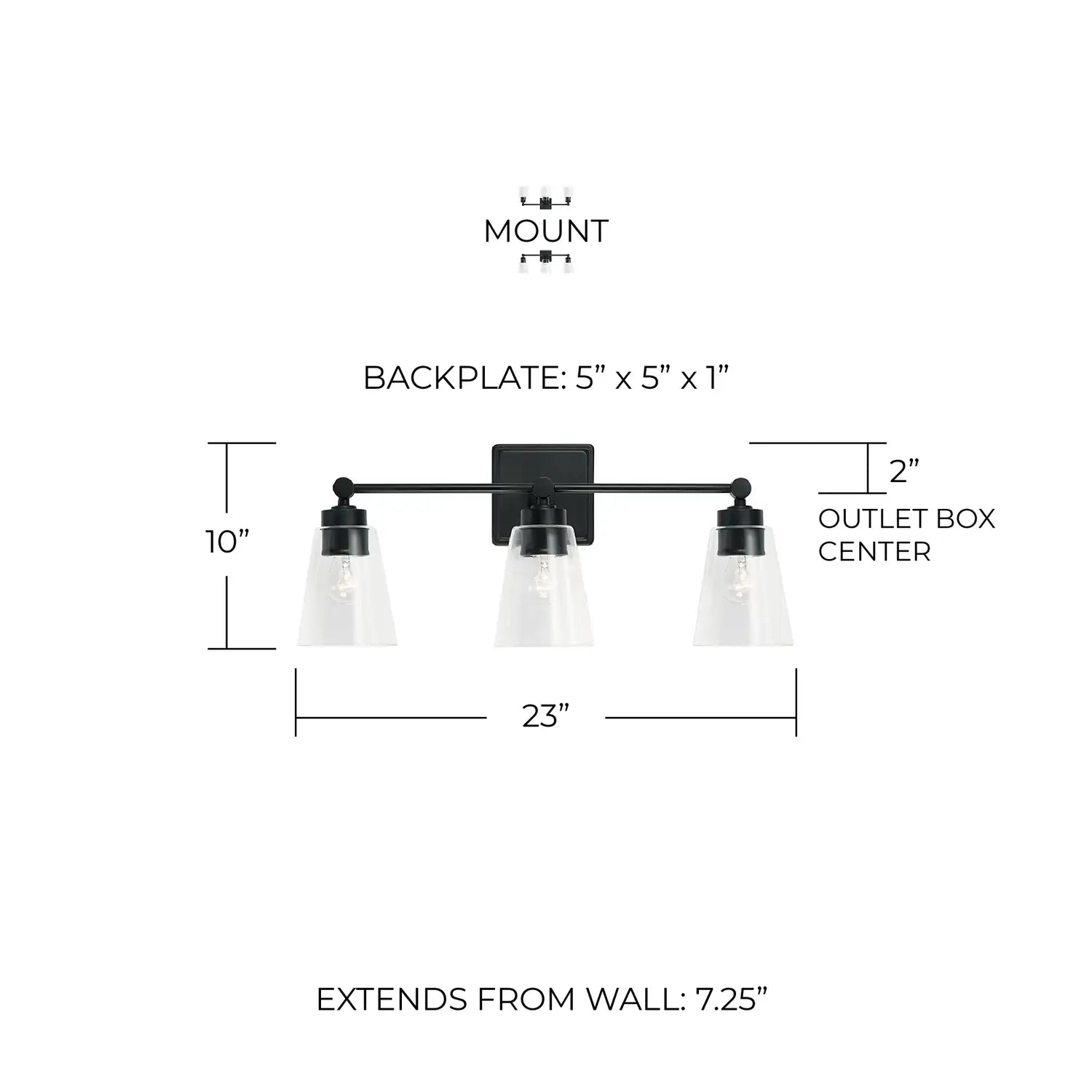 CAPITAL LIGHTING, RORY VANITY, VANITY LIGHT