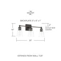 CAPITAL LIGHTING, RORY VANITY, VANITY LIGHT