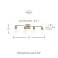 CAPITAL LIGHTING, RORY VANITY, VANITY LIGHT