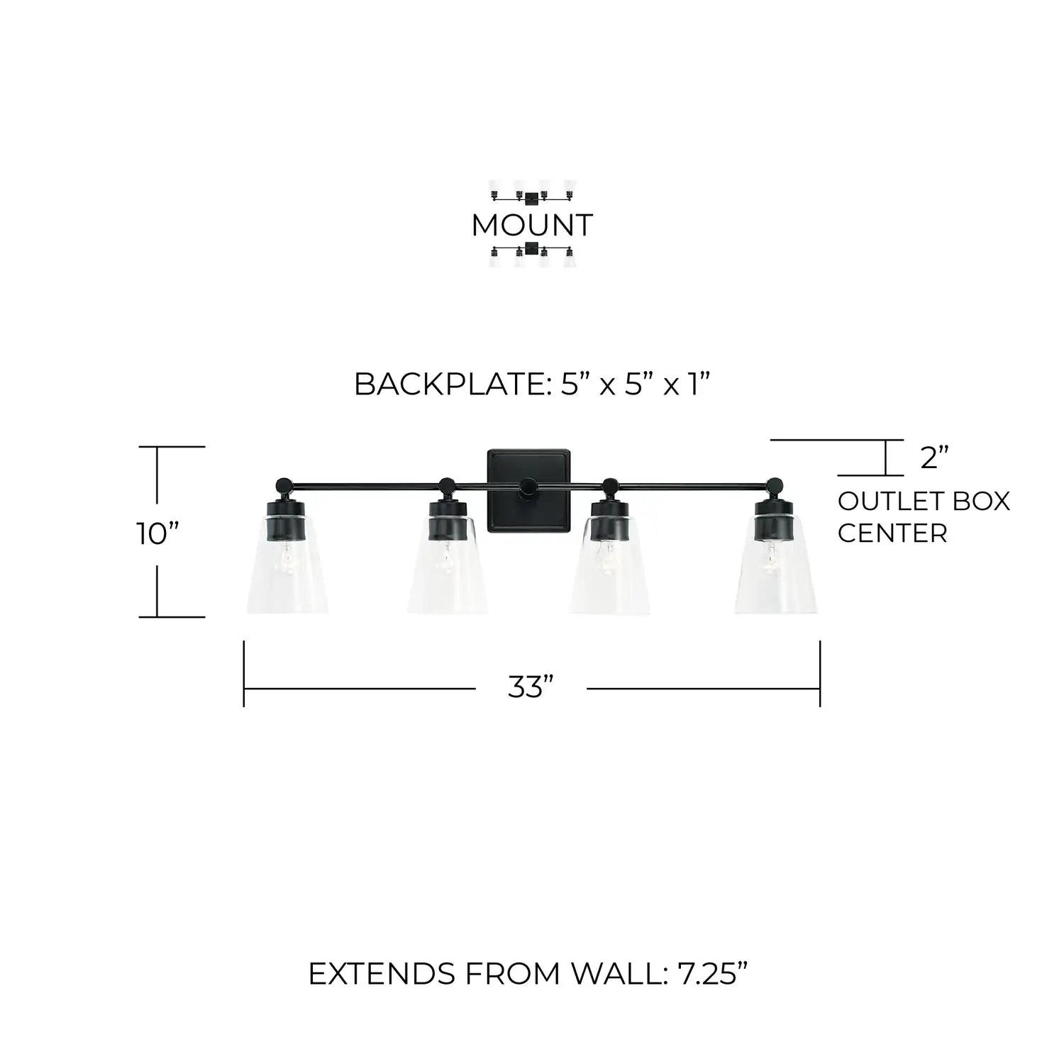 CAPITAL LIGHTING, RORY VANITY, VANITY LIGHT