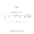 CAPITAL LIGHTING, RORY VANITY, VANITY LIGHT