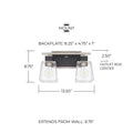 CAPITAL LIGHTING, TUX VANITY, VANITY LIGHT