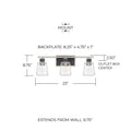 CAPITAL LIGHTING, TUX VANITY, VANITY LIGHT