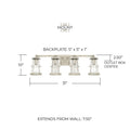 CAPITAL LIGHTING, BEAUFORT VANITY, VANITY LIGHT