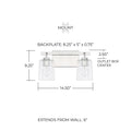 CAPITAL LIGHTING, GREYSON VANITY, VANITY LIGHT
