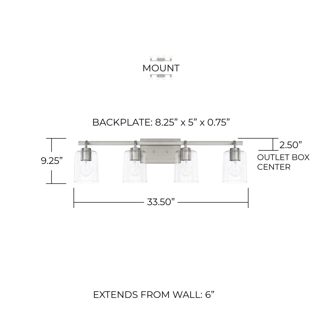 HOMEPLACE LIGHTING, GREYSON VANITY, VANITY LIGHT