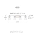 CAPITAL LIGHTING, GREYSON VANITY, VANITY LIGHT