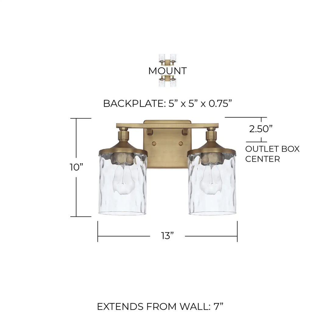 CAPITAL LIGHTING, COLTON VANITY, VANITY LIGHT