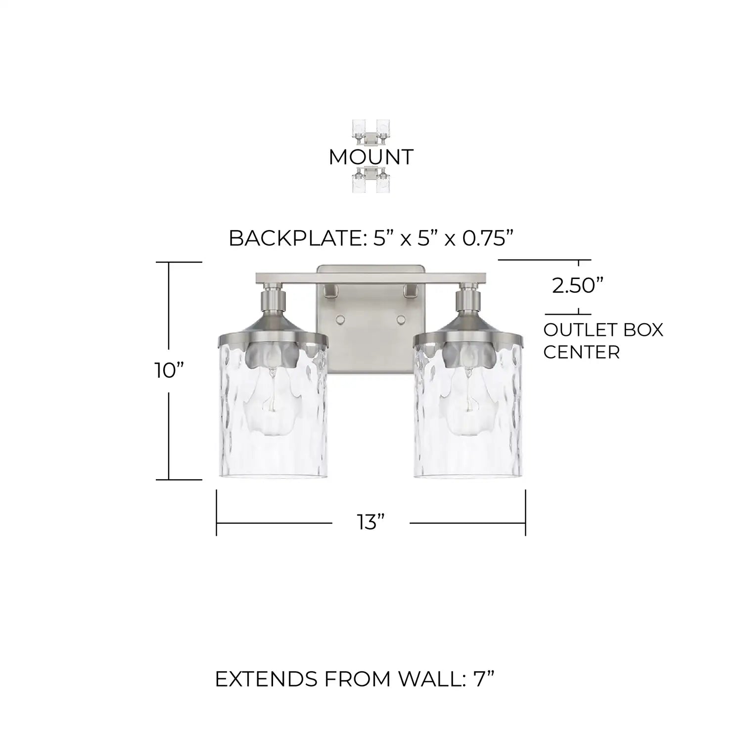 CAPITAL LIGHTING, COLTON VANITY, VANITY LIGHT
