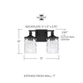 CAPITAL LIGHTING, COLTON VANITY, VANITY LIGHT
