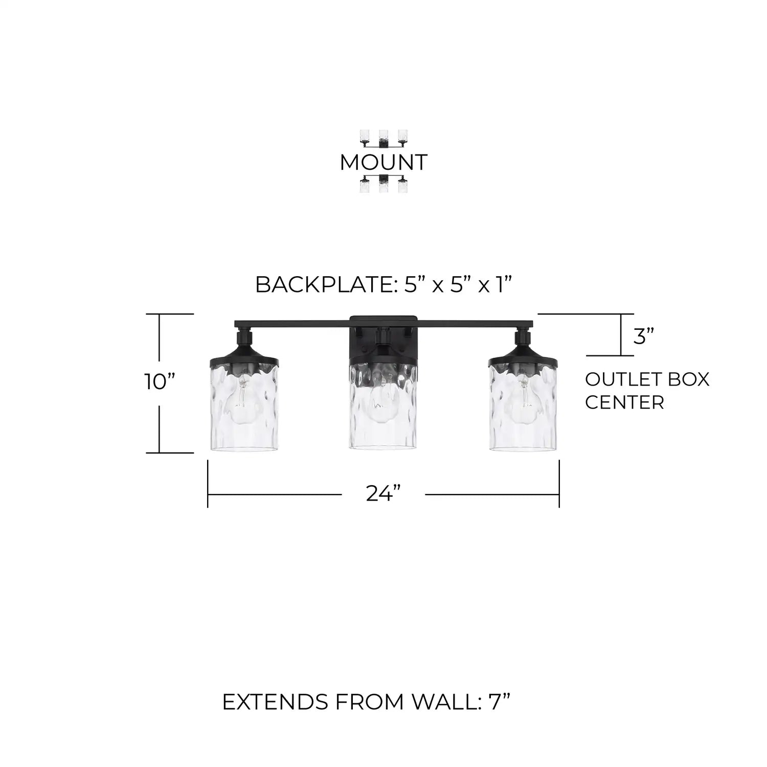 CAPITAL LIGHTING, COLTON VANITY, VANITY LIGHT