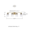 CAPITAL LIGHTING, COLTON VANITY, VANITY LIGHT
