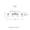 CAPITAL LIGHTING, COLTON VANITY, VANITY LIGHT