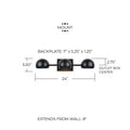 CAPITAL LIGHTING, HADLEY VANITY, VANITY LIGHT