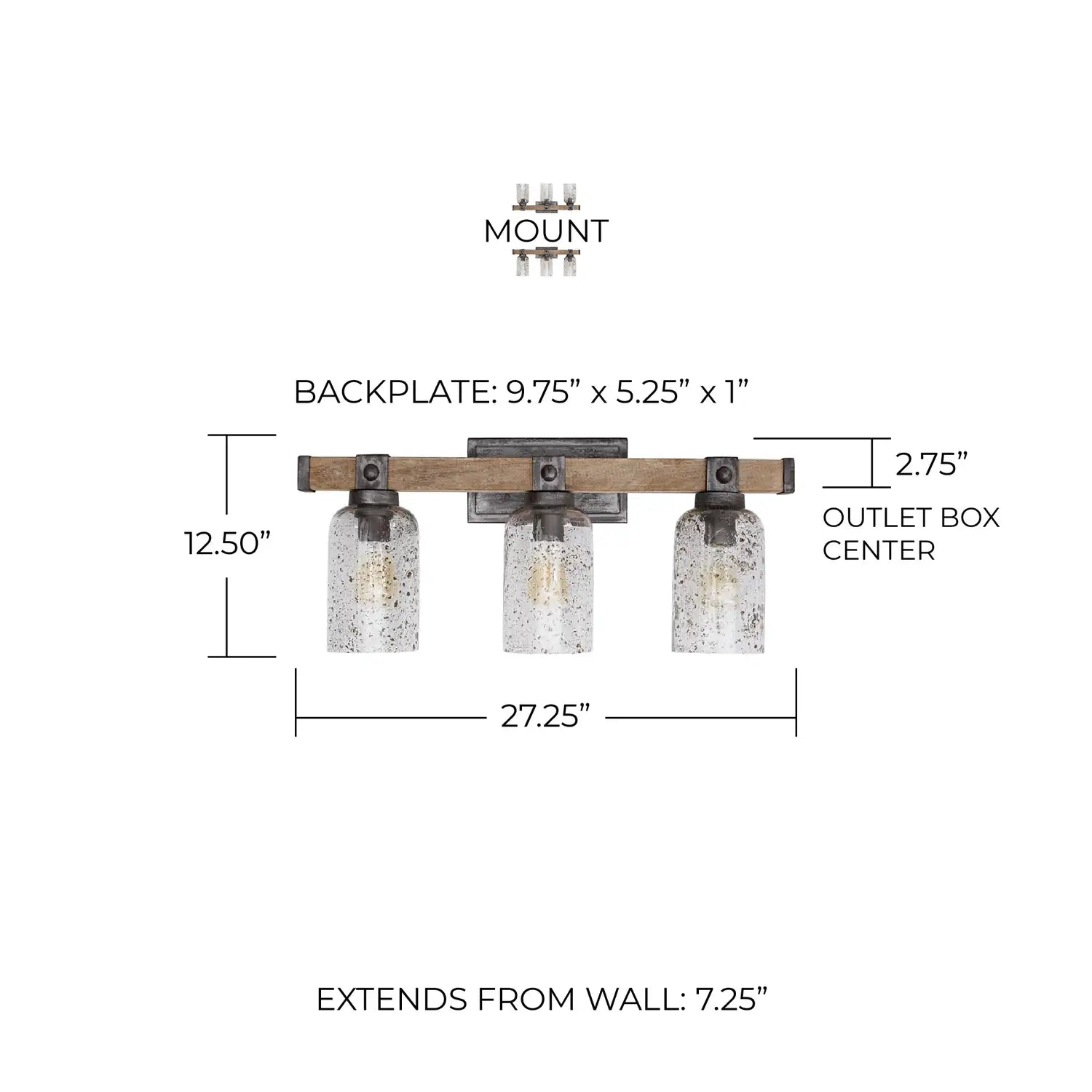CAPITAL LIGHTING, NOLAN VANITY, VANITY LIGHT