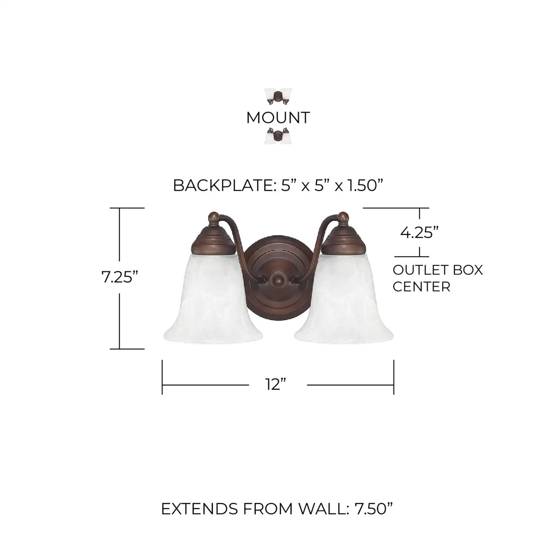 CAPITAL LIGHTING, BRADY VANITY, VANITY LIGHT