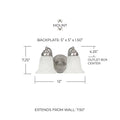 CAPITAL LIGHTING, BRADY VANITY, VANITY LIGHT