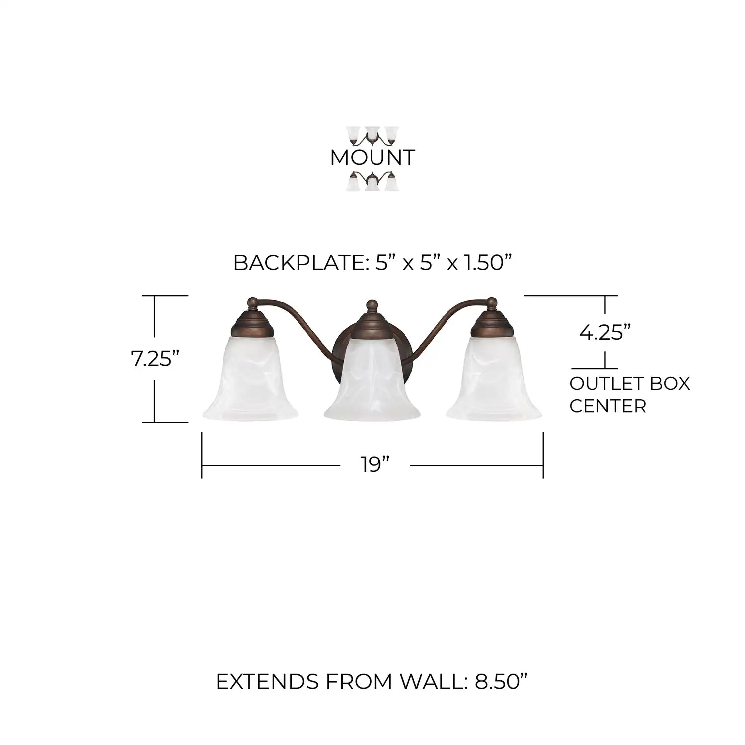 CAPITAL LIGHTING, BRADY VANITY, VANITY LIGHT