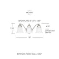 CAPITAL LIGHTING, BRADY VANITY, VANITY LIGHT